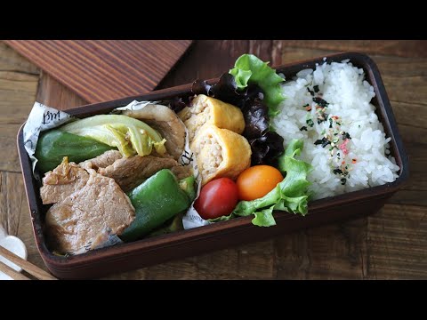 【お弁当】簡単2品おかず！春キャベツのホイコーロー弁当の作り方bento＃583