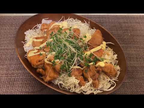 【鶏むね肉】ウスターソースとみりんで味付け！照りマヨチキン