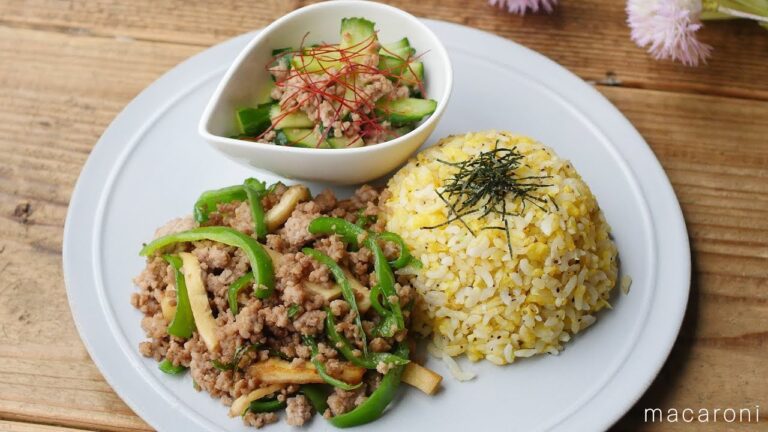 【ワンパンランチ】フライパンひとつで！「チャーハンプレート」のレシピ・作り方