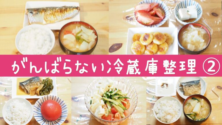 【節約料理】頑張らない冷蔵庫整理②【食費節約】