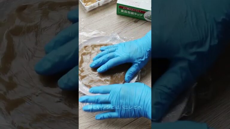 甘栗で簡単一口モンブラン