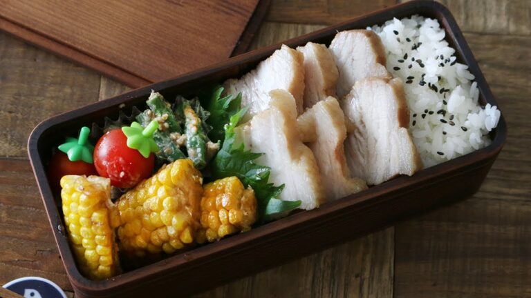 【お弁当作り】レンジで簡単チャーシュー弁当bento＃609