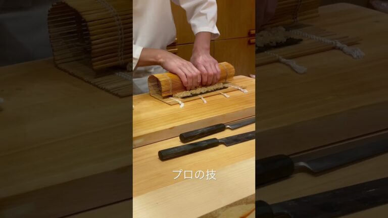 ハワイにある鮨銀座おのでらさんの太巻き #ハワイ #お寿司屋さん #太巻き #hawaii #finedining #sushi #technique