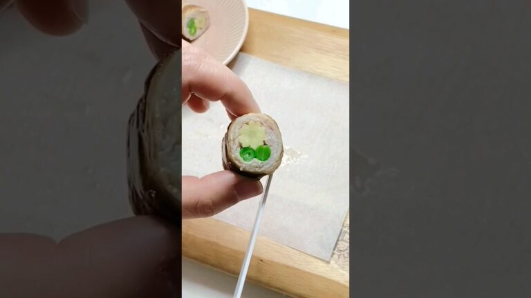 【お花の肉巻き】#ベビーコーン #インゲン #お弁当おかず #可愛いおかず #簡単レシピ