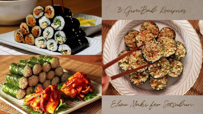 特別なキンパのまとめ編！節分の恵方巻きにいかがでしょうか👩‍🍳😋