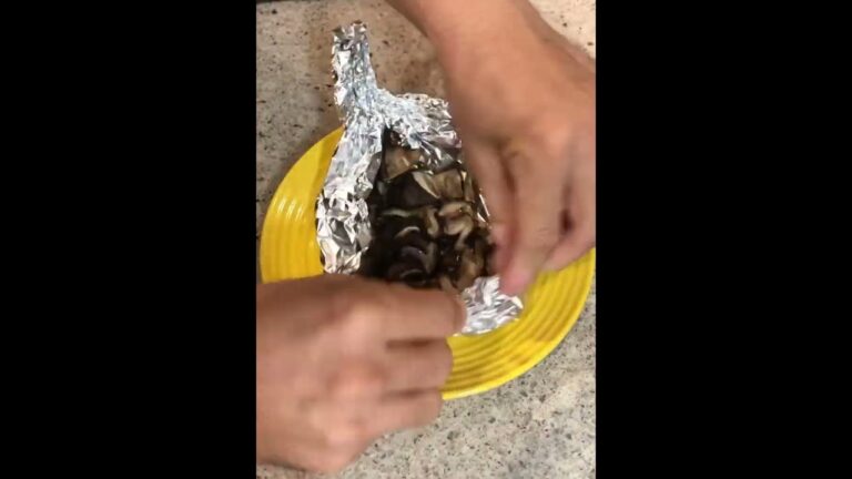 しいたけをホイル焼きにしてすだちをしぼるだけ(高速版)