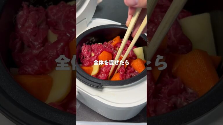 【簡単レシピ】炊飯器でホクホク肉じゃが #炊飯器