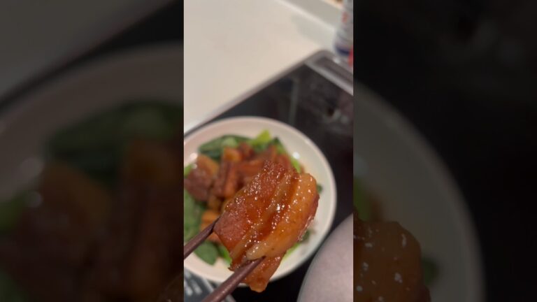 【男飯】黒酢で豚バラの甘酢煮がトロットロで美味すぎる #ASMR#豚の角煮