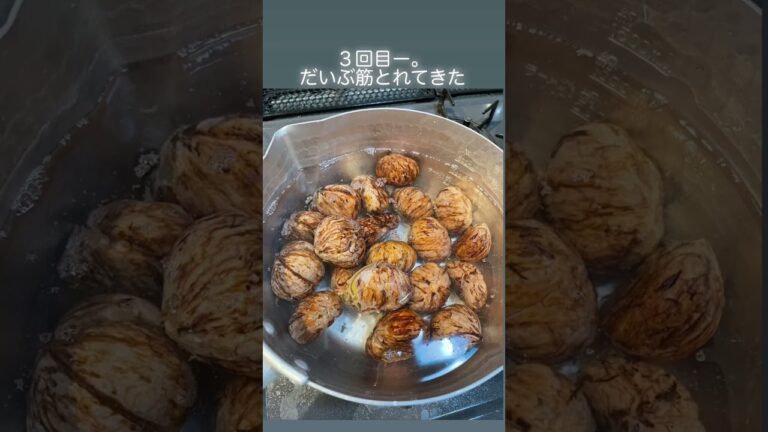 栗の渋皮煮を作ってみた
