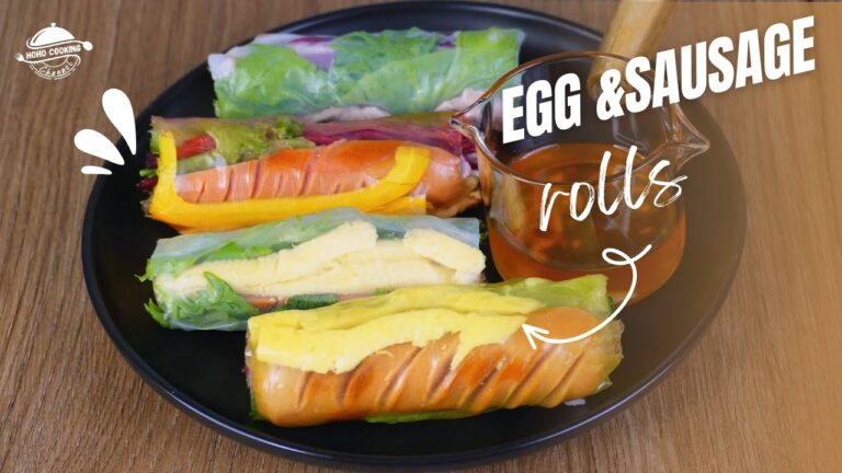 Easy Vietnamese Rice Paper Rolls with Sausage & Eggs: Simple, Delicious, and Perfect for Any Meal!