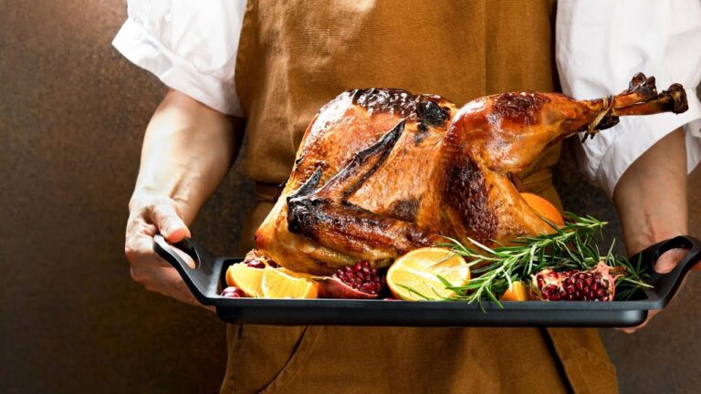 Healthy Baked Stuffed Turkey for Christmas