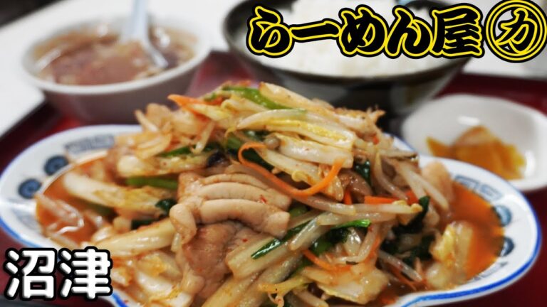 《静岡県沼津市》ピリ辛なスタミナホルモン炒め定食！『力家』学園通り沿いの老舗！