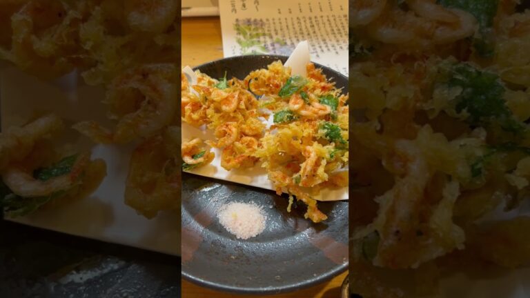 桜海老、かき揚げ。美味い