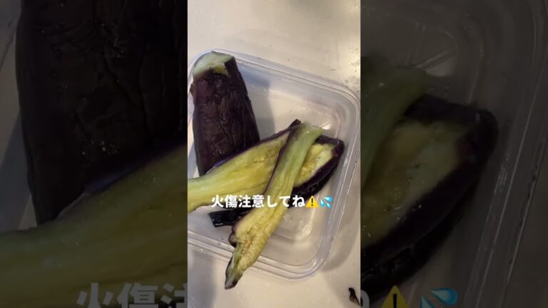 ぺろっと食べられてなくなった！🍆🍆ナス浸し  #ナスの煮浸し #ナス料理 #茄子レシピ #レンチンレシピ #時短レシピ #簡単レシピ