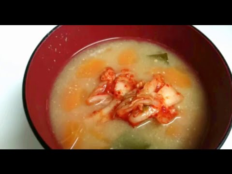 【料理レシピ】キムチ汁の作り方♪