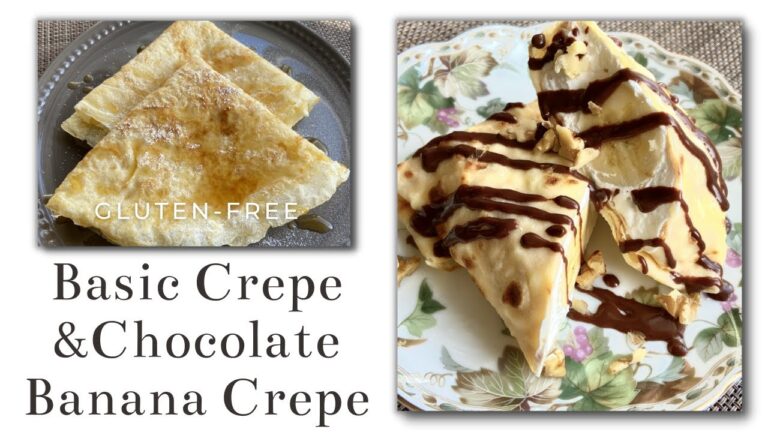 【バター不使用】米粉で基本のクレープとチョコバナナクレープの作り方【グルテンフリー】