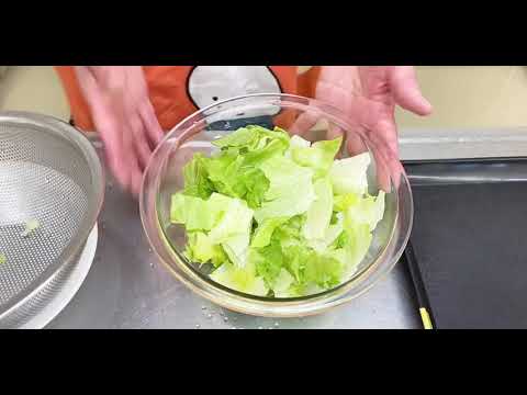 包丁いらずレタスの柚子胡椒和え【管理栄養士K&Kの簡単料理動画】