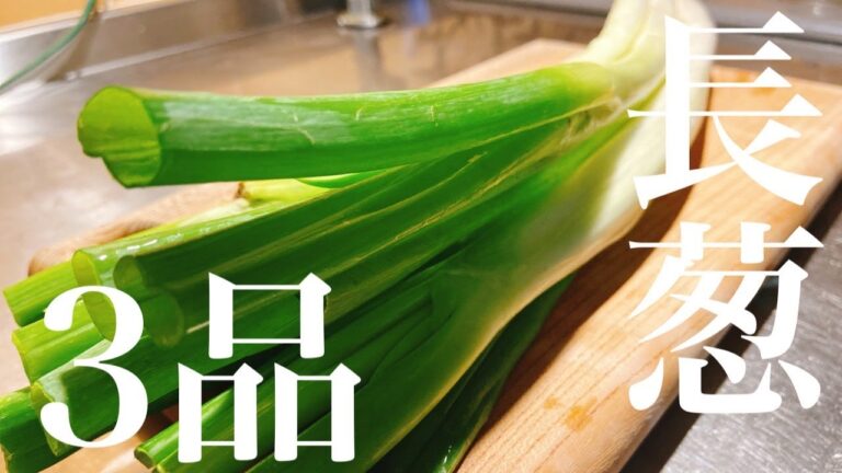 【ほぼネギだけで作れる！】長ねぎを使った簡単おつまみレシピ3品～Long onion easy snack～