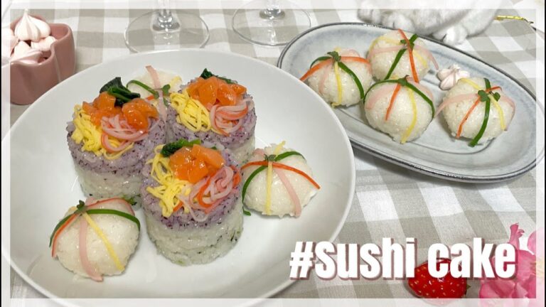 【Cooking】簡単ちらし寿司ケーキ🍣｜映えるひな祭りレシピ🎎｜sub