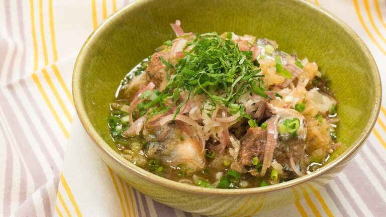 さんま缶deさんまのおろしポン酢がけ