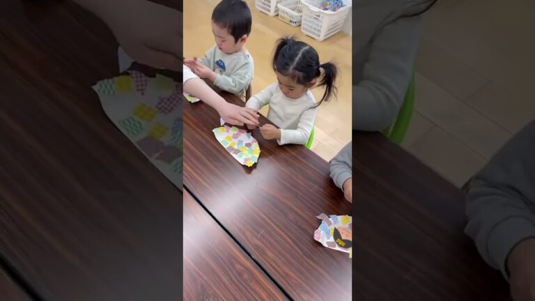 ひな祭り🎎クラフト　#ひな祭り #Internationalpreschool #preschoollife #gifu #kids #幼稚園 #幼稚舎 #岐阜 #英語幼稚園 #英語教育