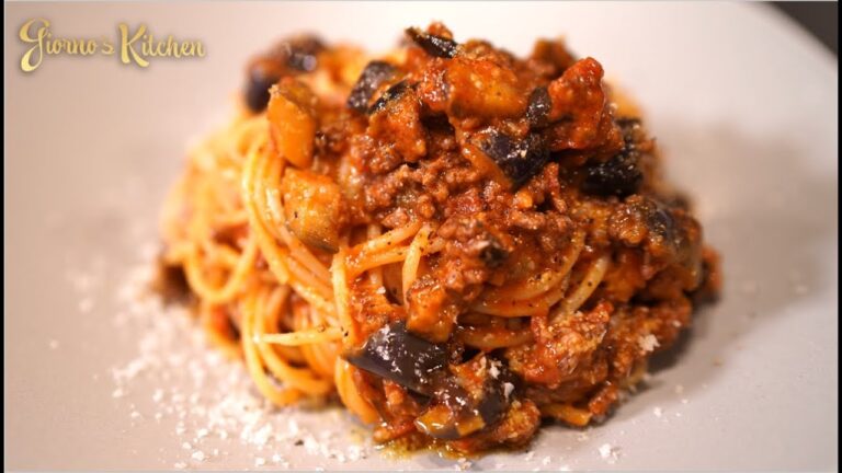 【トロトロの茄子がおいしい】茄子のボロネーゼ【茄子大量消費】【茄子のパスタ】