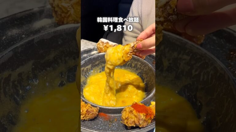 【激安】韓国料理食べ放題🍗　　#東京グルメ #新大久保 #新大久保グルメ #韓国料理 #食べ放題