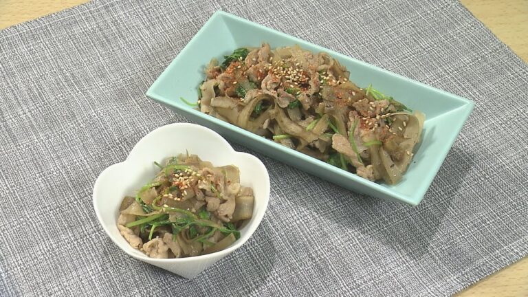 ひらひらごぼうと豚肉のきんぴら風（2020年4月29日）