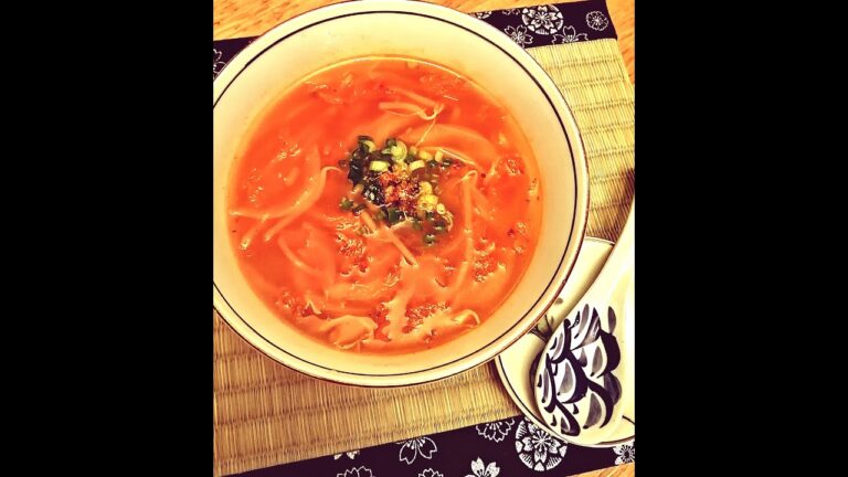 元気の出る３分クッキング パート1 : ピリ辛キムチスープ　Feel Better 3 Minutes Home Cooking Part 1 : Spicy Kimchi Soup