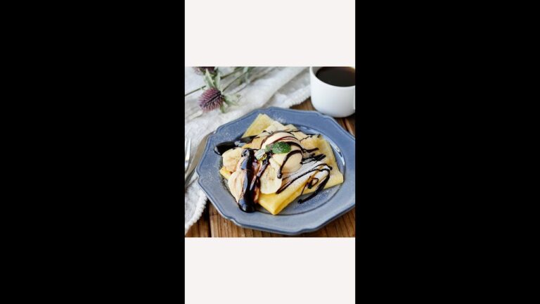 春巻きの皮で作れちゃう！【もちもちクレープ】 #shorts