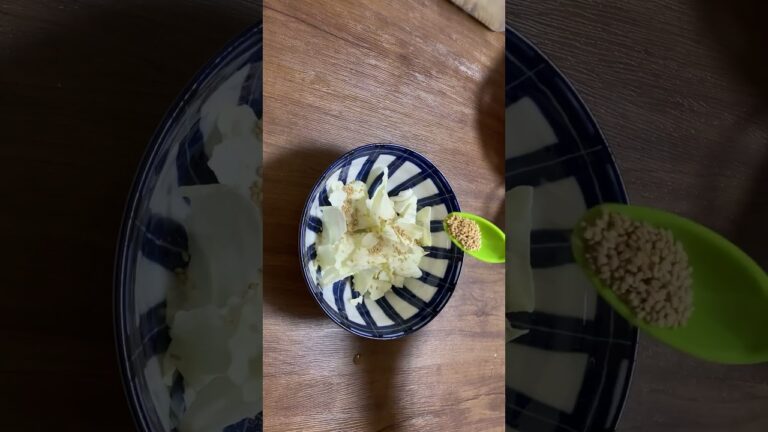 今日の簡単野菜サラダ／生キャベツのちぎり中華サラダ／時短レシピ