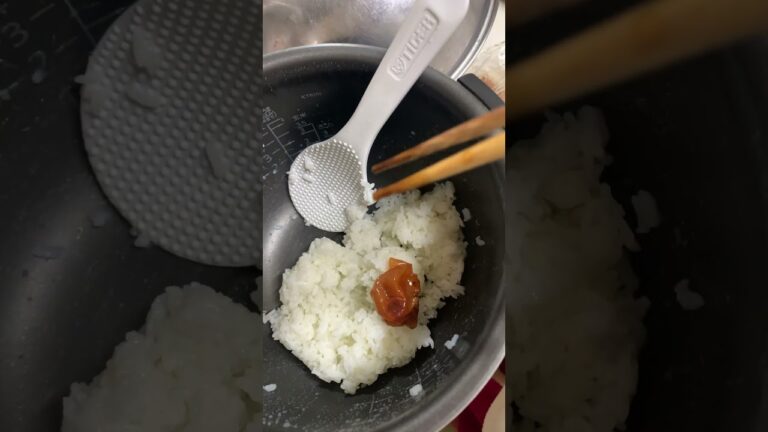 梅干しと鮭のおにぎり🍙これ美味しい😋