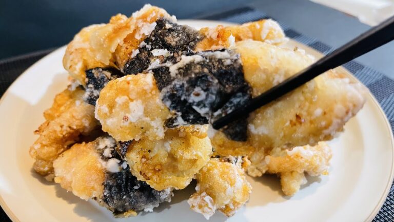 磯の風味がたまらん！【スティック海苔巻きチキン】海苔と鶏肉がこんなに相性抜群って知らなかった♪Stick seaweed roll chicken【home cooking】