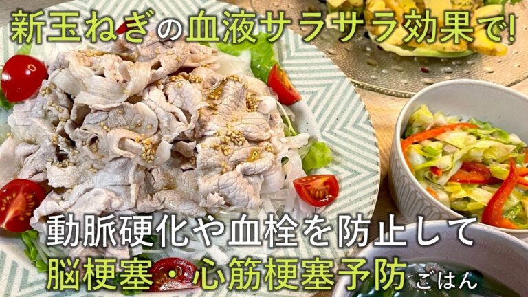 【料理レシピ】新玉ねぎの血液サラサラ効果で！動脈硬化や血栓を予防して脳梗塞・心筋梗塞予防ごはん