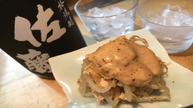 鶏ささみともやしのみぞれあえ　～利久餡がけ～