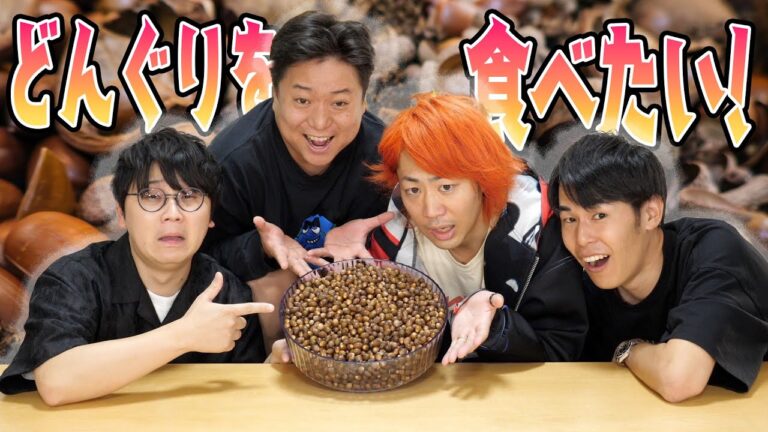 公園に落ちてるドングリを料理して腹いっぱい食べちゃう！！