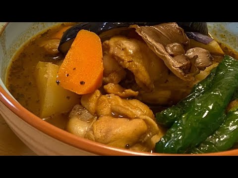 『スープカレー』お家で作る〜プロの味・簡単・美味しい🤤／お鍋一つで出来る〜レンチン⁉️