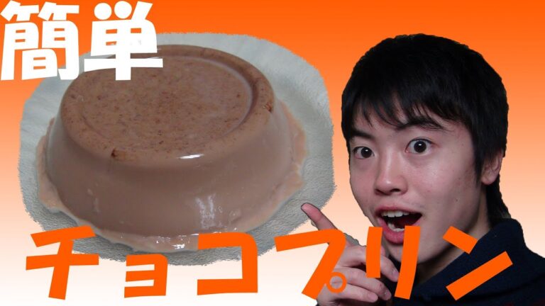 【材料４つ】とろとろなめらか簡単チョコプリン！