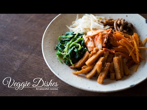 手軽に作れる簡単ビビンバの作り方: How to Make Bibinbap | Veggie Dishes by Peaceful Cuisine