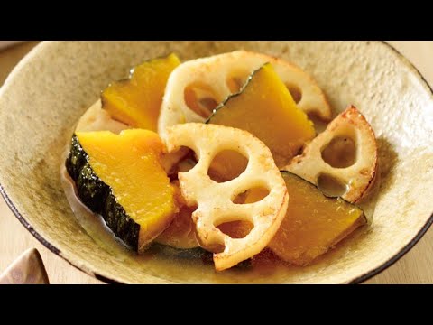 れんこんとかぼちゃの揚げマリネの作り方