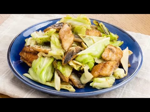 いわしとキャベツのおかか炒め