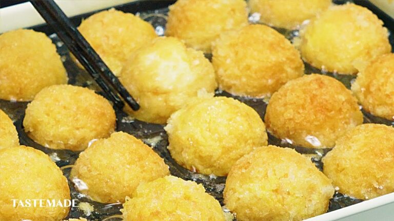 【チーズとろ〜り】たこ焼き器でライスコロッケ