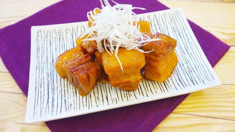 フライパンひとつで！豚バラ肉の甘辛こってり煮込み