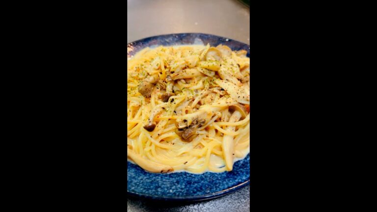 パスタ×豆乳×味噌×キノコ＝最高【作り方/レシピ】#Shorts