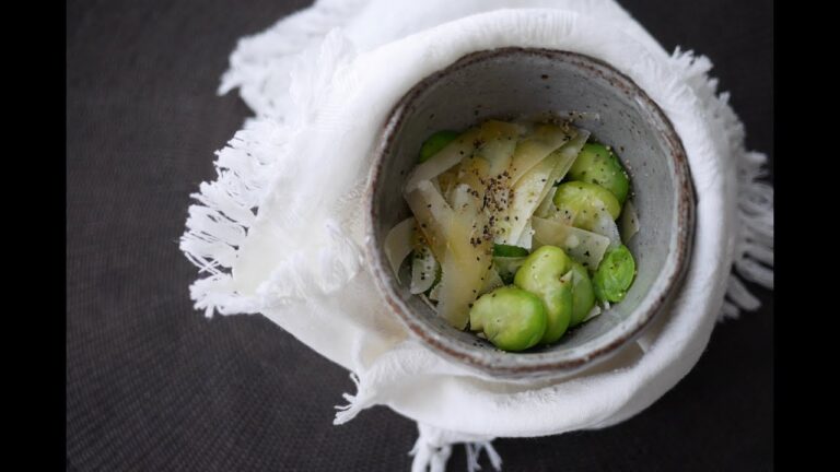 空豆とパルミジャーノのサラダ