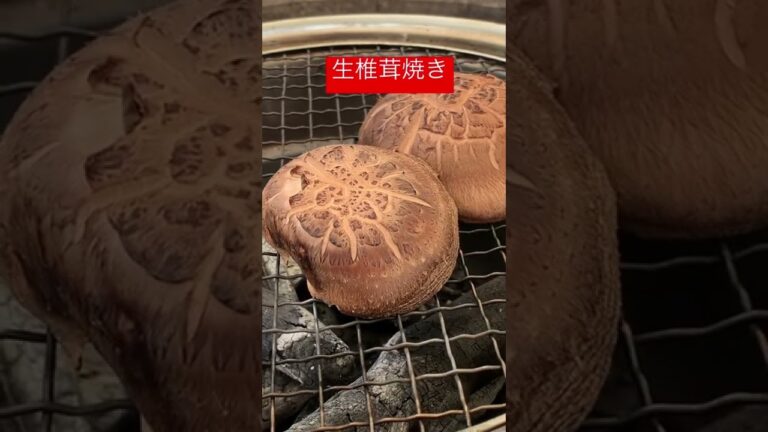 生椎茸は炭火焼きで醤油バターでしょう。