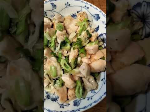 鶏胸肉のネギ塩炒め　8月31日　＃Shorts
