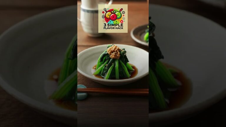 ほうれんそうのおひたしが新しい味に！3つの簡単アレンジ🌿✨