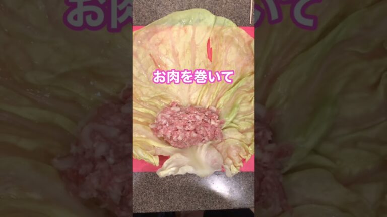 【キャベツ】何ができるかな？正解は。。！？ #shorts 【ひき肉】