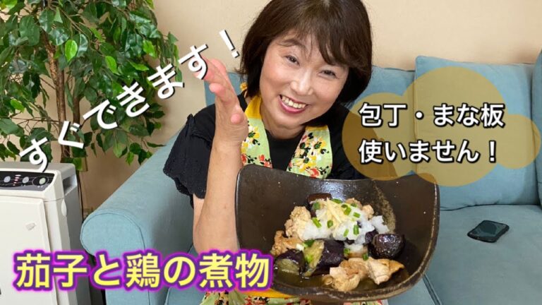 茄子と鶏の煮物